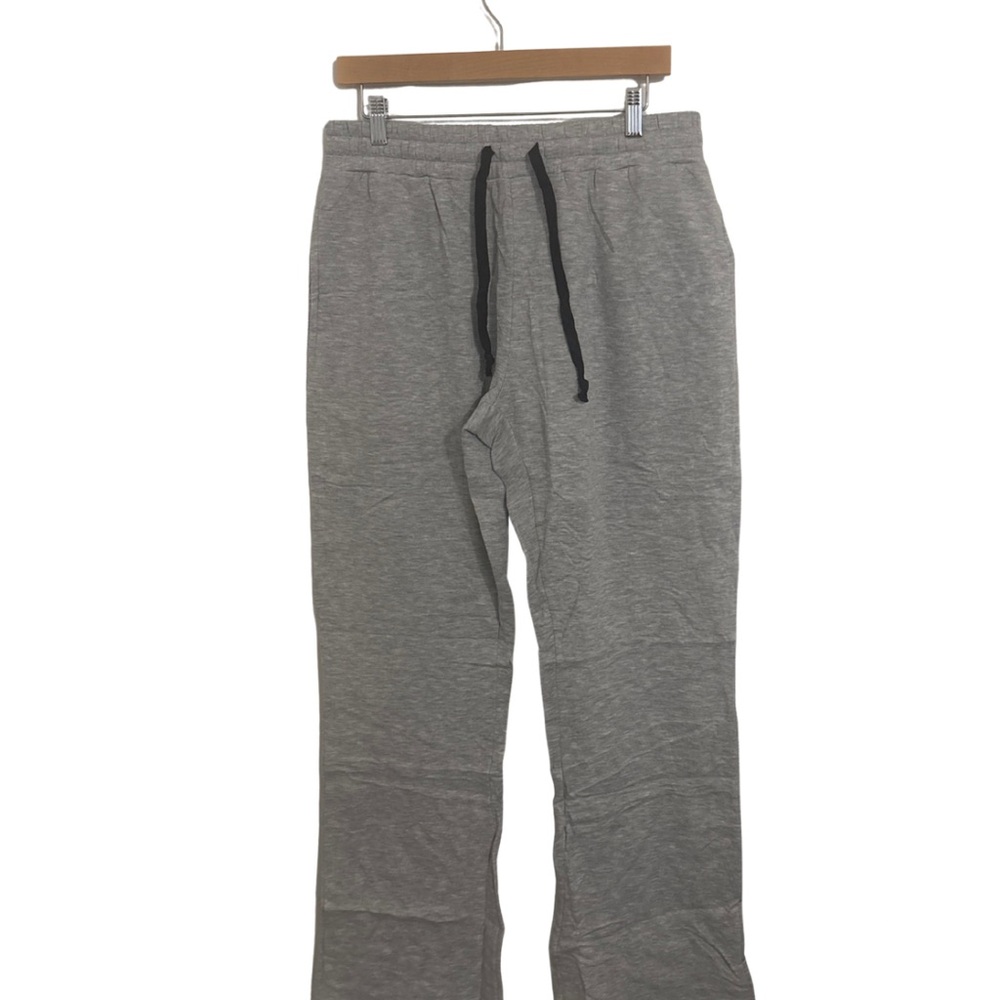 Gray Sweatpants with Black Drawstring